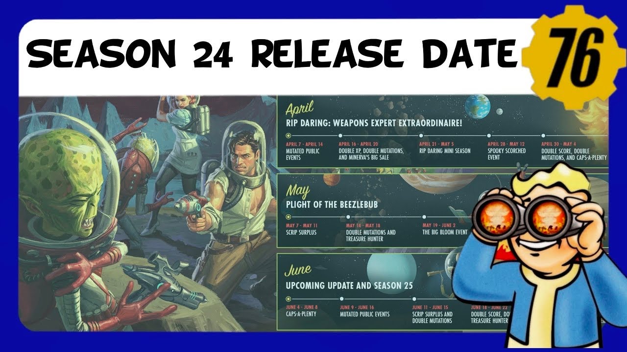 New Community Calendar, plus Season 24 start date announced | Fallout 76