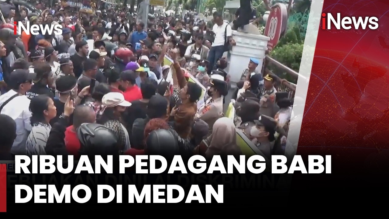 Tak Terbendung! Ribuan Pedagang Babi Demo Massal di Medan | iNews Siang 27/2