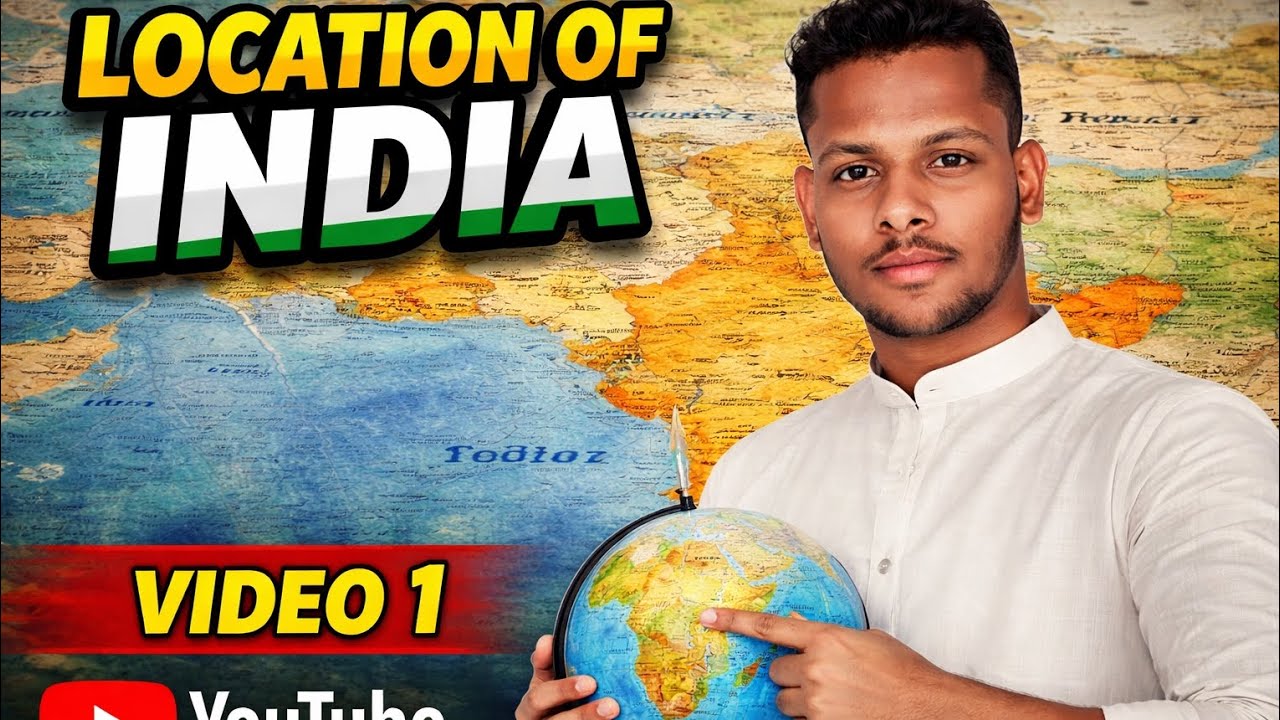 Location of India ( ମାନଚିତ୍ର ରେ ଭାରତ ର ସ୍ଥାନ) geography video 1 , କଞ୍ଚା ସମ୍ବଲପୁରୀ ଭାଷା ରେ 🙏