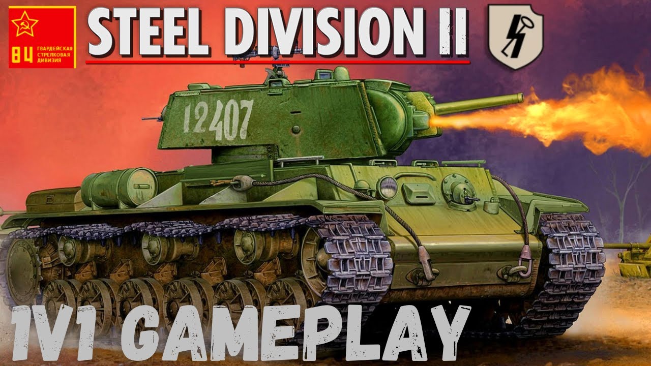 Steel Division II. Soviet vs Germany 1v1 gameplay.