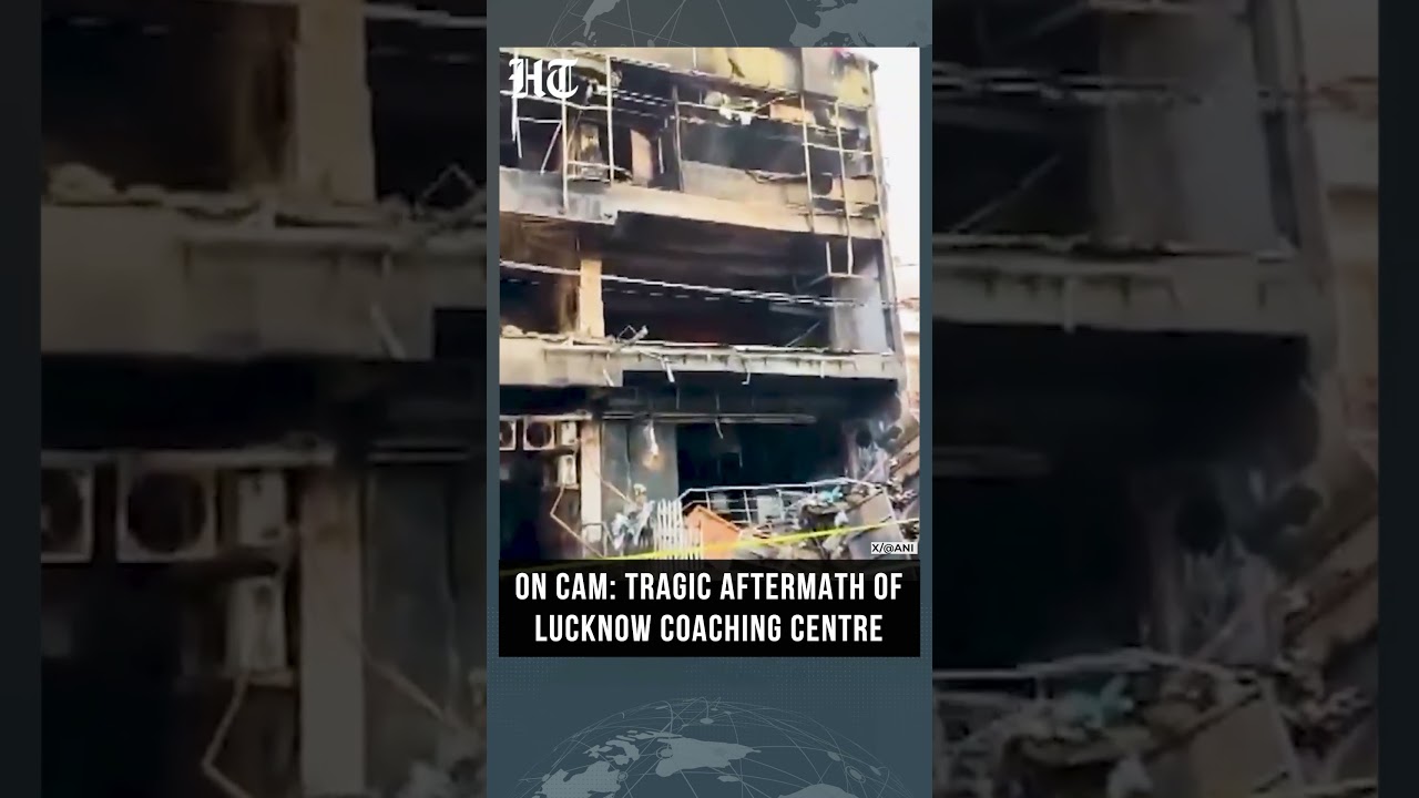 On Cam: Aftermath of Lucknow Coaching Centre Blaze That Killed 15; Rescue Teams Continue Search