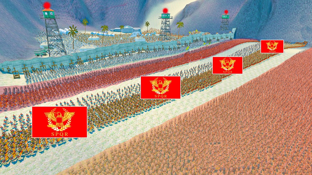 ROMAN LEGION FORTRESS vs 2,000,000 ZOMBIES! | Ultimate Epic Battle Simulator 2 UEBS 2