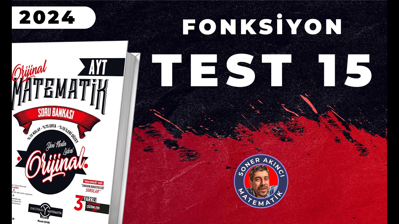 Fonksiyon TEST 15 | ORİJİNAL AYT SORU BANKASI | #yks2024