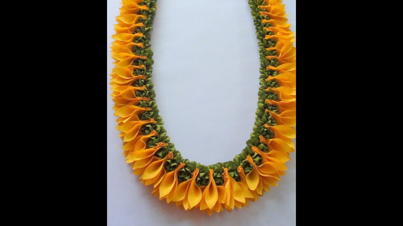 Fabric Garland Magnolia  shenbagam flower DIY
