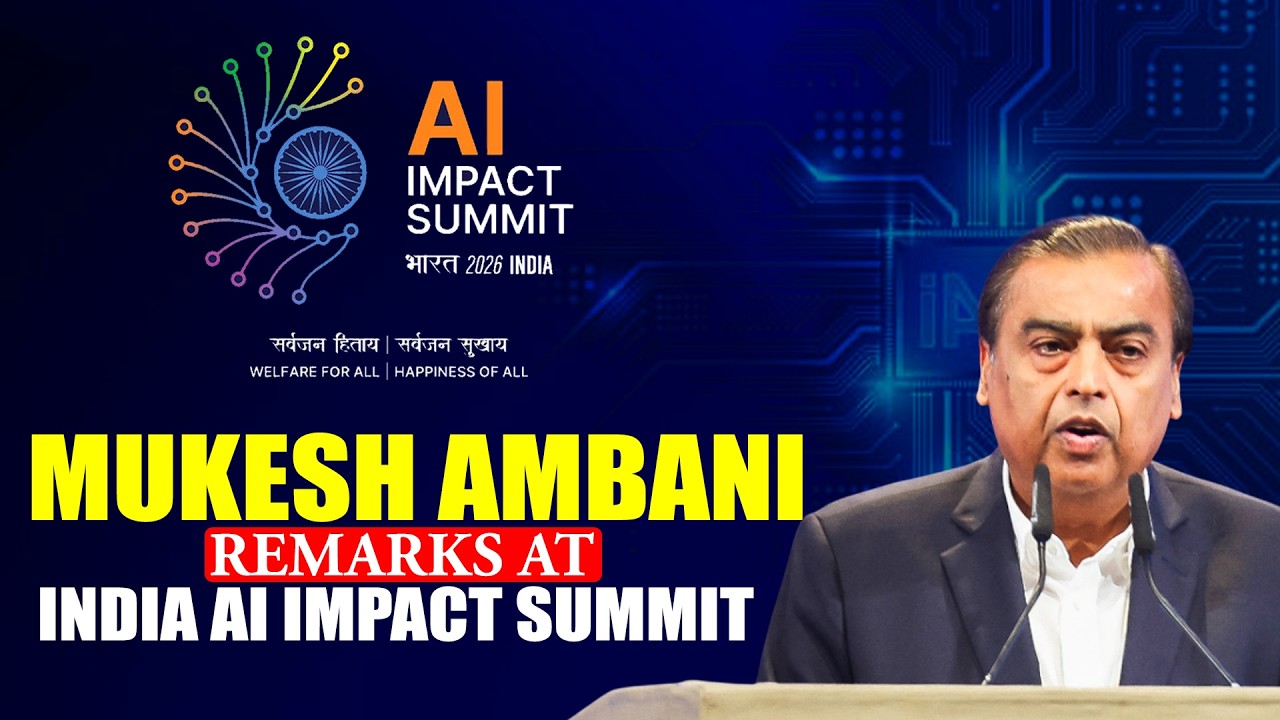 WATCH LIVE: Reliance Chairman & MD Mukesh Ambani, remarks at India AI Impact Summit in Delhi
