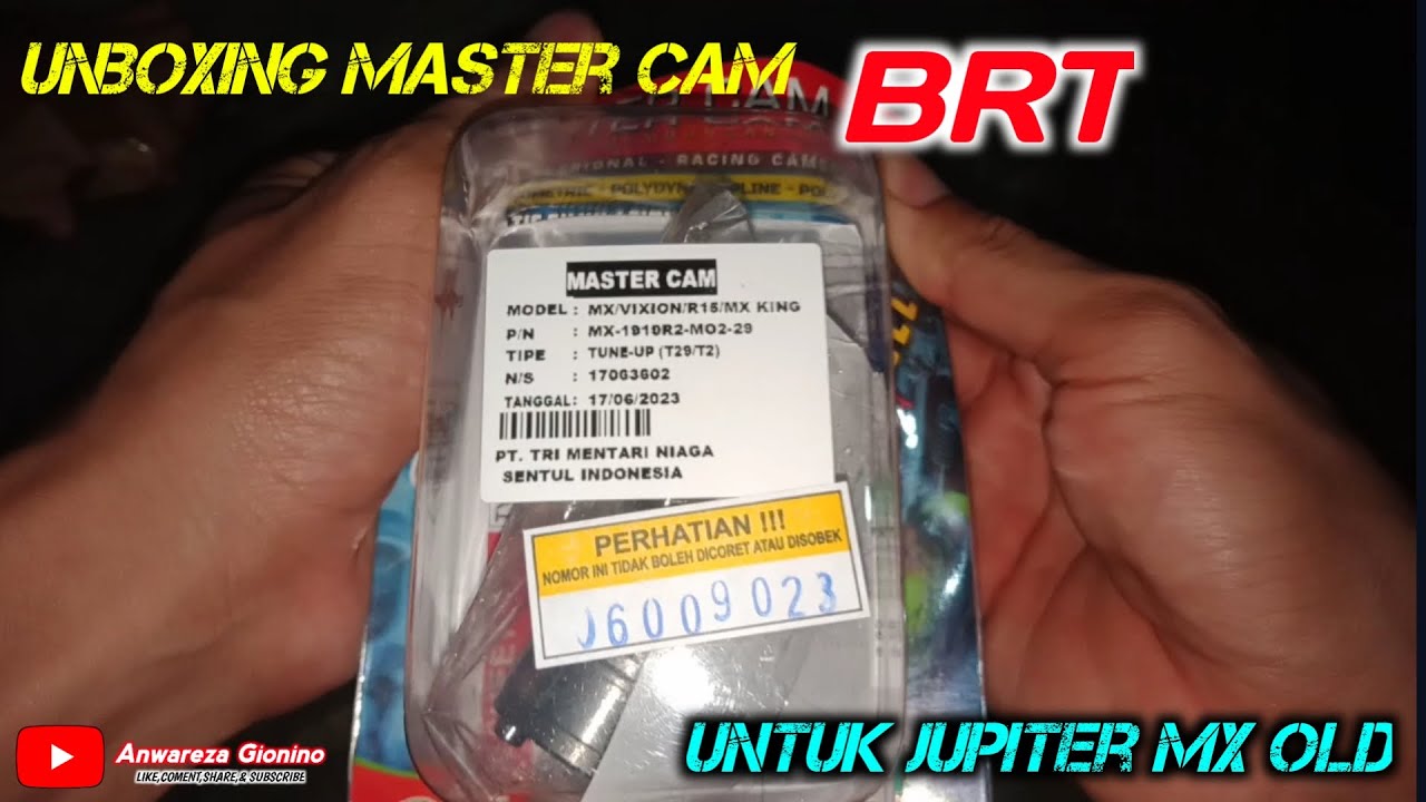 UNBOXING MASTER CAM BRT T29 UNTUK JUPITER MX