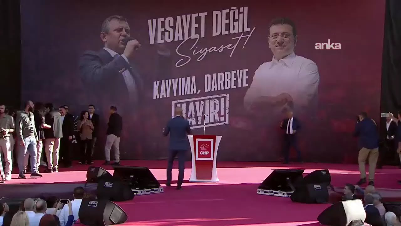 CHP'den Ankara'da "Vesayet Değil Siyaset! Kayyıma, Darbeye Hayır!" mitingi