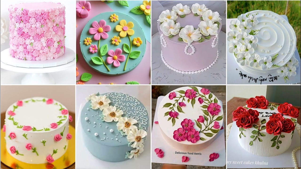 New Flowers Cake Decorations Tutorial/Flower Cake Decorations Ideas