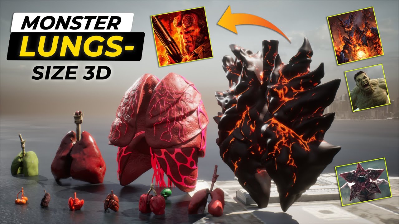 Monster Lungs Size Comparison | Sea Eater vs Bloop