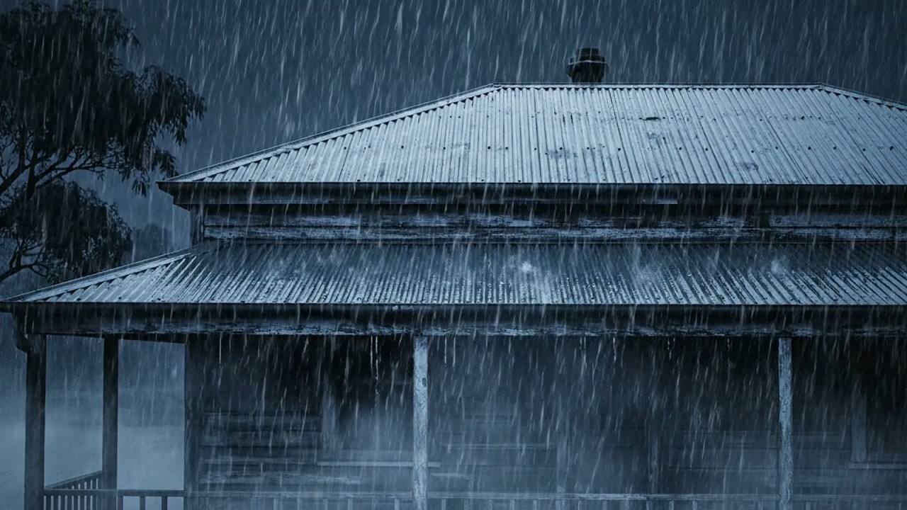 Deep Sleep Instantly in 3 Minutes with Rainstorm & Heavy Thunder Sounds Around Forest-Farm at Night