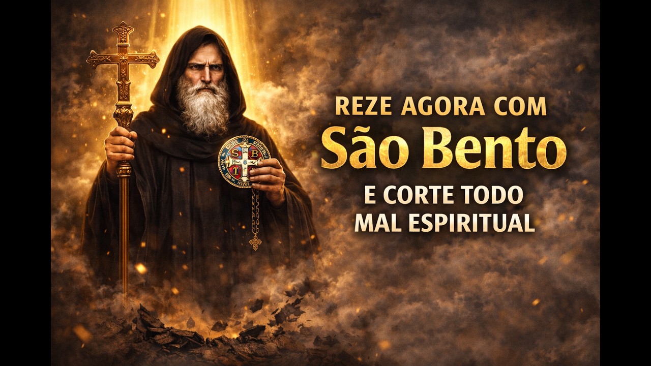 REZE AGORA COM SÃO BENTO E CORTE TODO MAL ESPIRITUAL 🙏