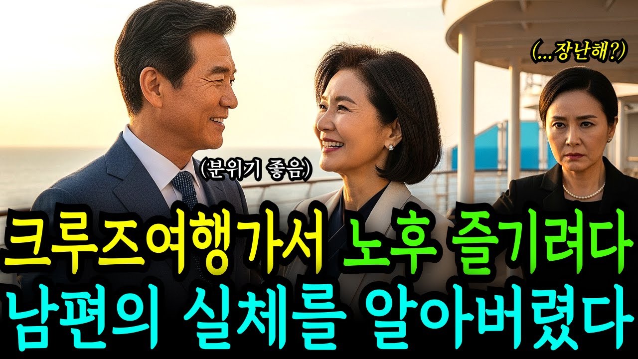 크루즈 여행가서 노후 즐기려다... 남편의 충격적인 두 얼굴을 알아버리고 말았다.| 소름주의 | 실화 | 사연 | 노년 | 노후 | 시니어 | 지혜 | 오디오북
