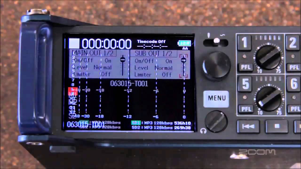 Обзор ZOOM F8 на русском языке