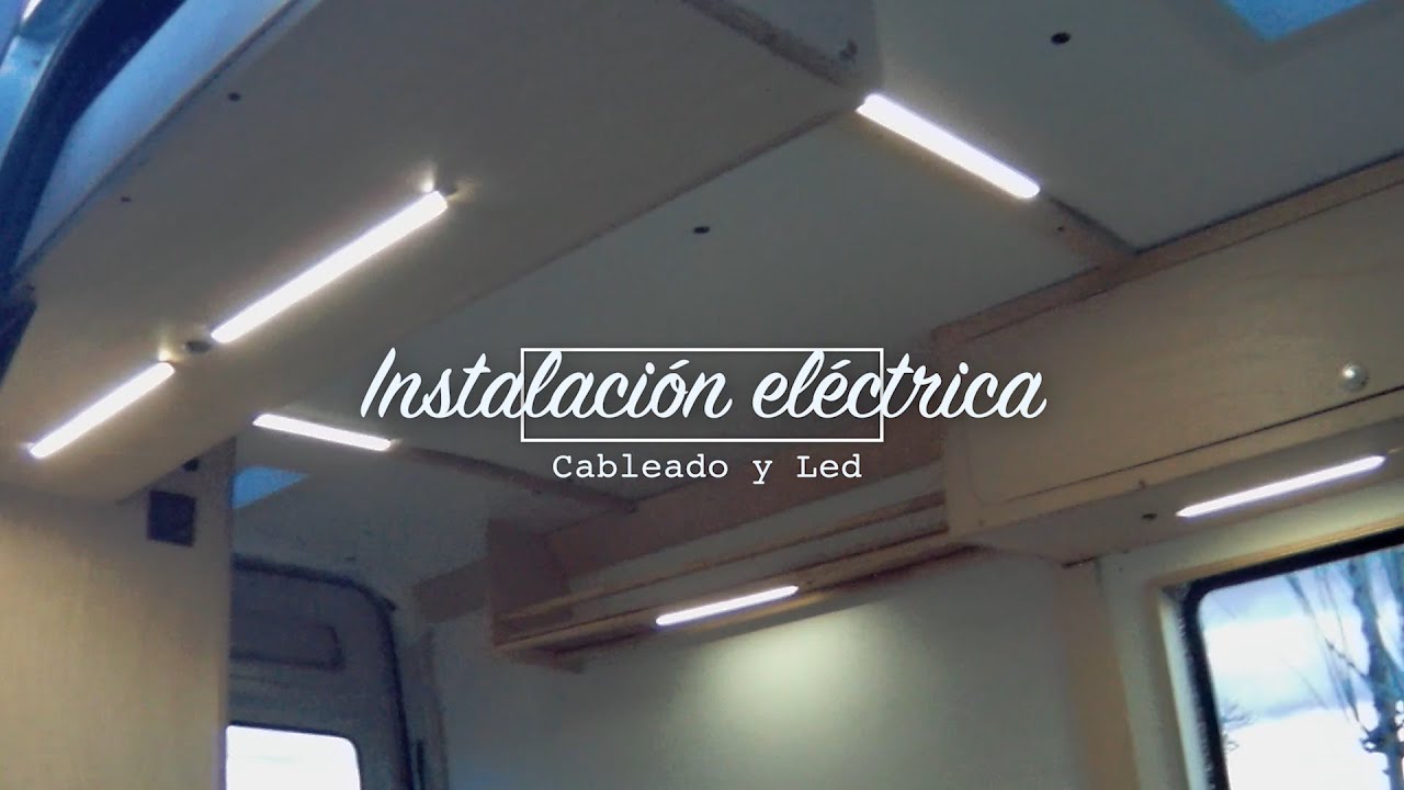 Luces con tiras Led. electricidad camperización.