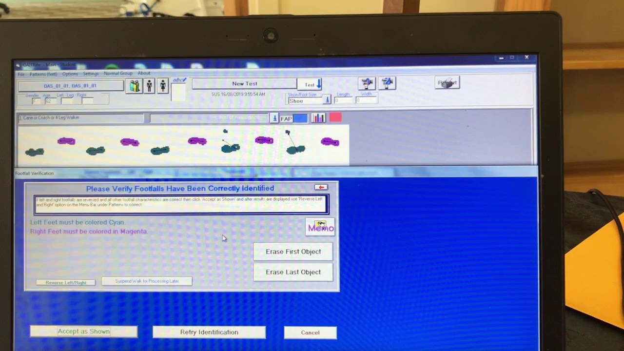 GaitRite Troubleshooting