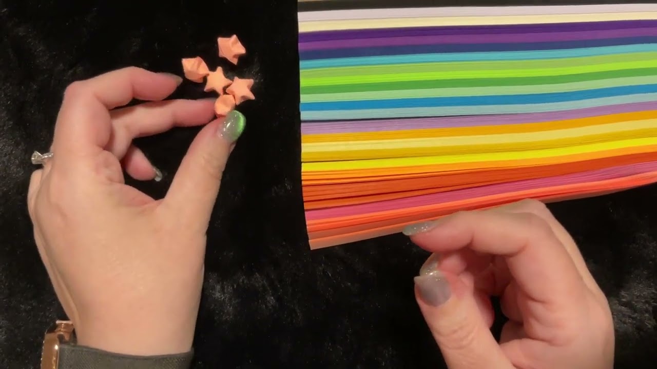 ASMR - whispered ramble making stars