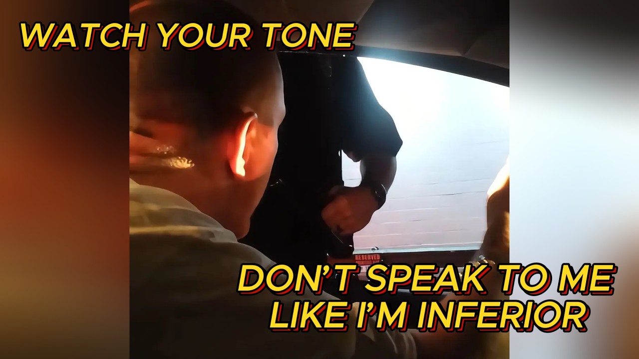 Агрессивный полицейский пытался запугать водителя, нарушившего правила дорожного движения — споко...