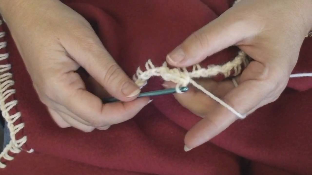 Crocheted Edge Fleece Blanket