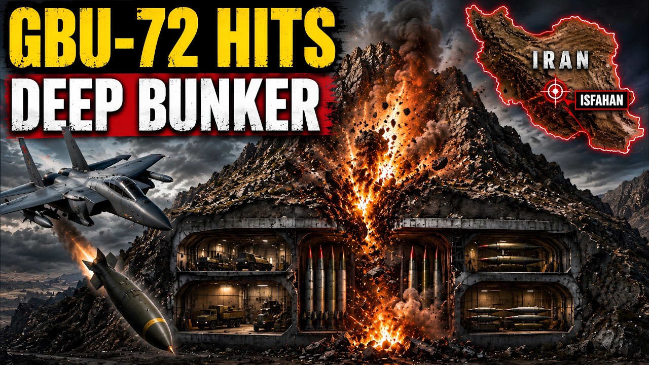 GBU-72 Bunker Buster Explained: Inside Iran's Underground Missile Bases | Isfahan Strike Analysis