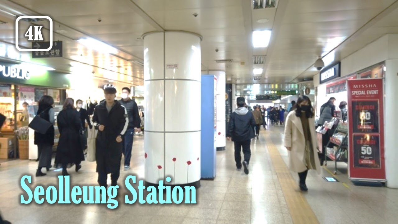 3-0-0-11. [Gangnam-gu] 선릉역 걷기 Seolleung Subway Station walk tour, Seoul, Korea 【4K60f】