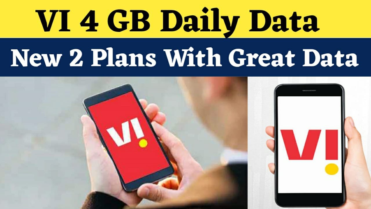 Vodafone idea 4GB Daily Data | 2 New Plans By VI Get Unlimited Data ₹409 & ₹475