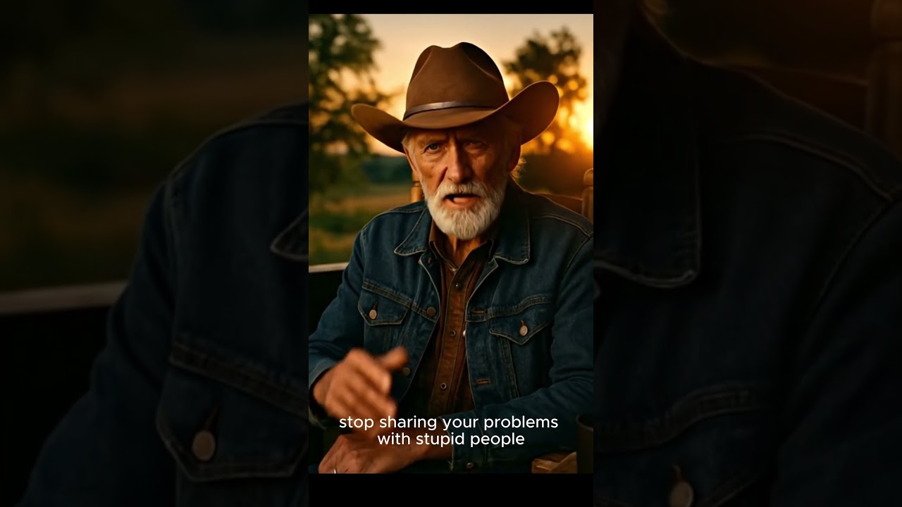 Cowboy’s Wisdom: Stop Sharing Problems with Fools 🤠