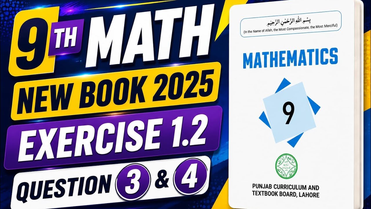 9th_Science_New_Mathematics:Unit No 1(Real Numbers)_Exercise No 1.2_Question#3 and 4