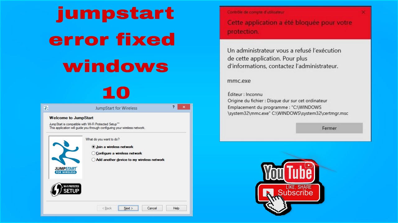 Fix jumpstart install error in windows 10 /2021 | حل مشكلة تثبيت jumpstart على windows 10
