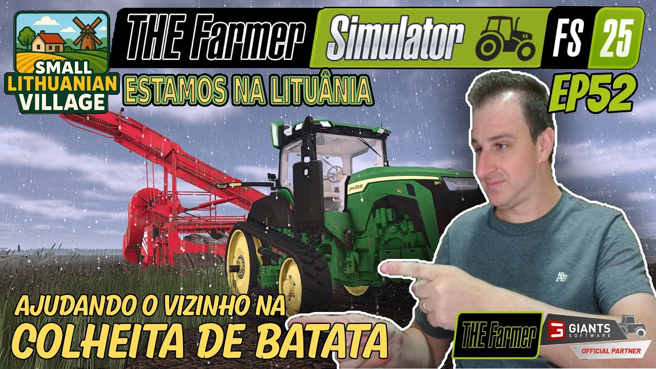 FARMING SIMULATOR 25 - MAPA SMALL LITHUANIAN VILLAGE | AJUDANDO O VIZINHO | MP | PC | EP#52