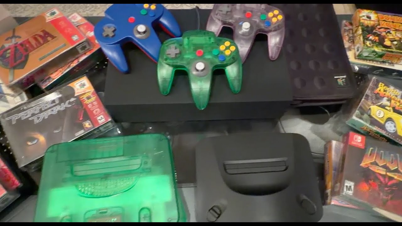 Analogue 3D Unboxing, Nintendo 64 Jungle Green, Nintendo 64 Conrtrollers, and games!
