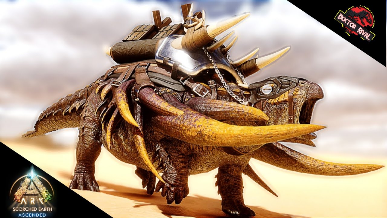 Garuga's EDMONTONIA Spotlight & Taming || Ark Scorched Earth Ascended