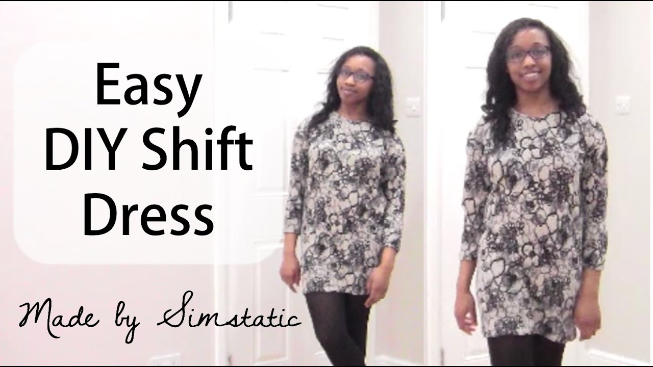 Easy DIY Dress | How to Make a Shift Dress (No Pattern)