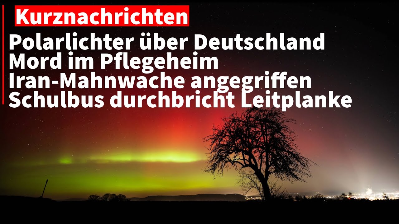 (Kurznachrichten) 20.01.2026 -Mahnwache eskaliert, Schulbus Unfall, Mord im Pflegeheim, Polarlichter