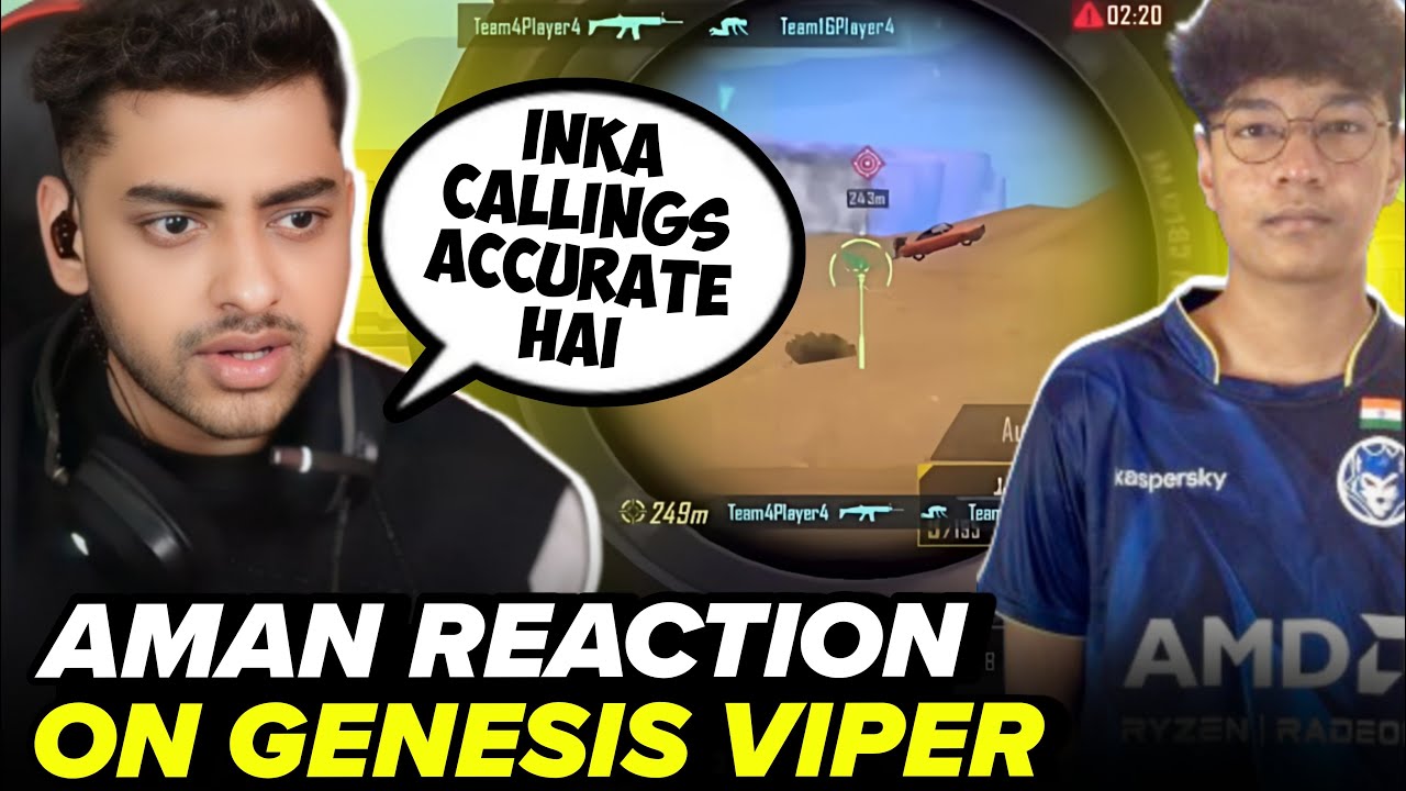 Aman Reaction On Genesis Viper Gameplay🥵