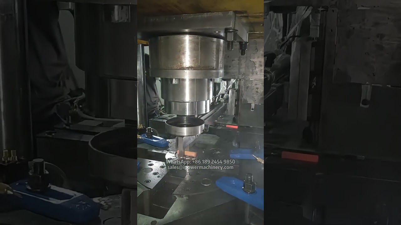 Robotic Feeding - Vertical Hot Forging Machine for Brass Parts