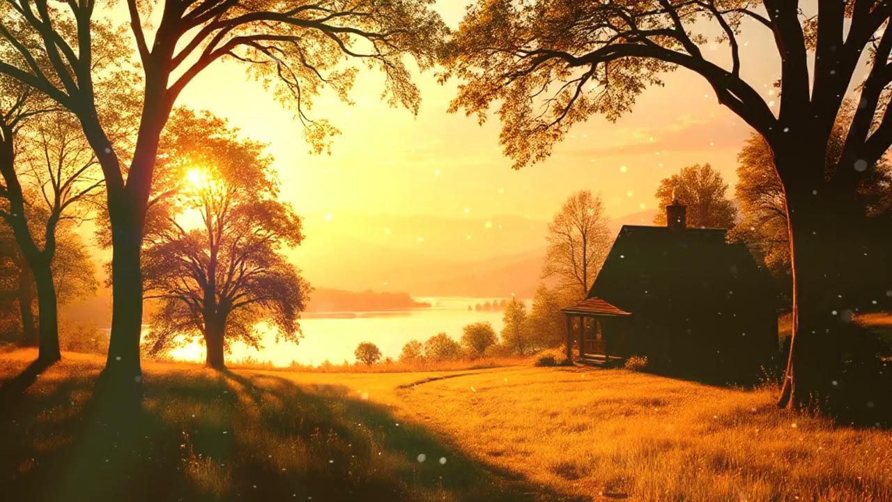 Golden Hour Relaxing Music in a Dreamy Countryside — Calm Your Mind & Boost Focus