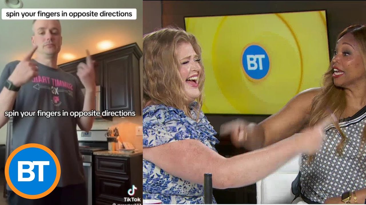 We just tried the viral spinning fingers challenge — and it's really hard