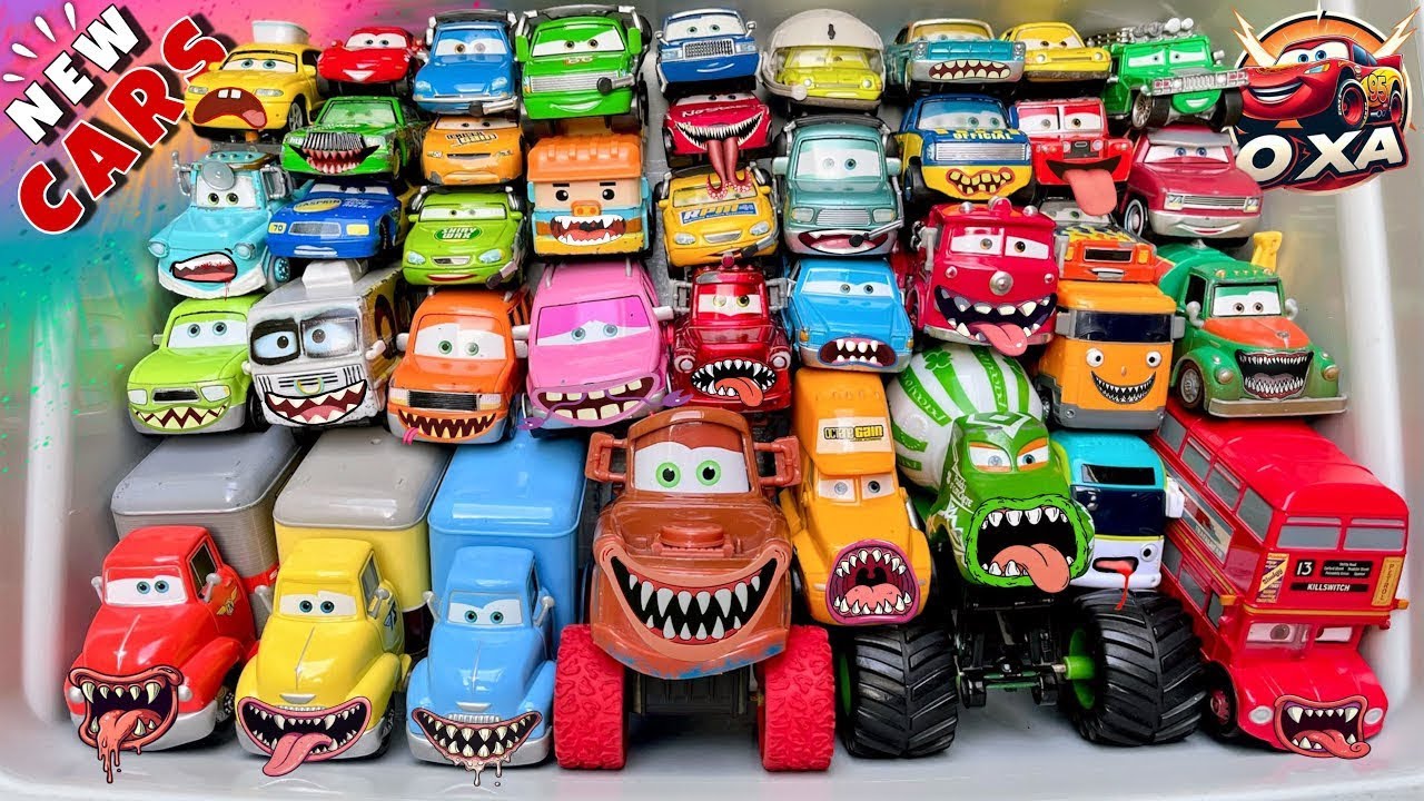 Распаковка и обзор мультфильма Disney Pixar &laquo;Тачки&raquo; | Молния Маккуин, Мэтр, Чик Хикс, Салли Карре...