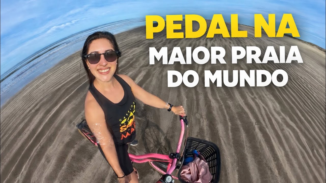 Pedalando na Praia do Cassino: a maior praia do mundo em extensão contínua