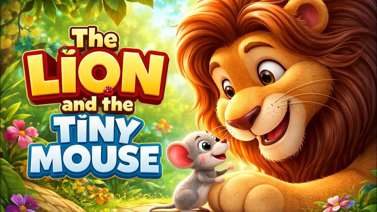 The Lion and the Tiny Mouse 🦁🐭 | Kids Moral Story | Kindness Is Never Wasted