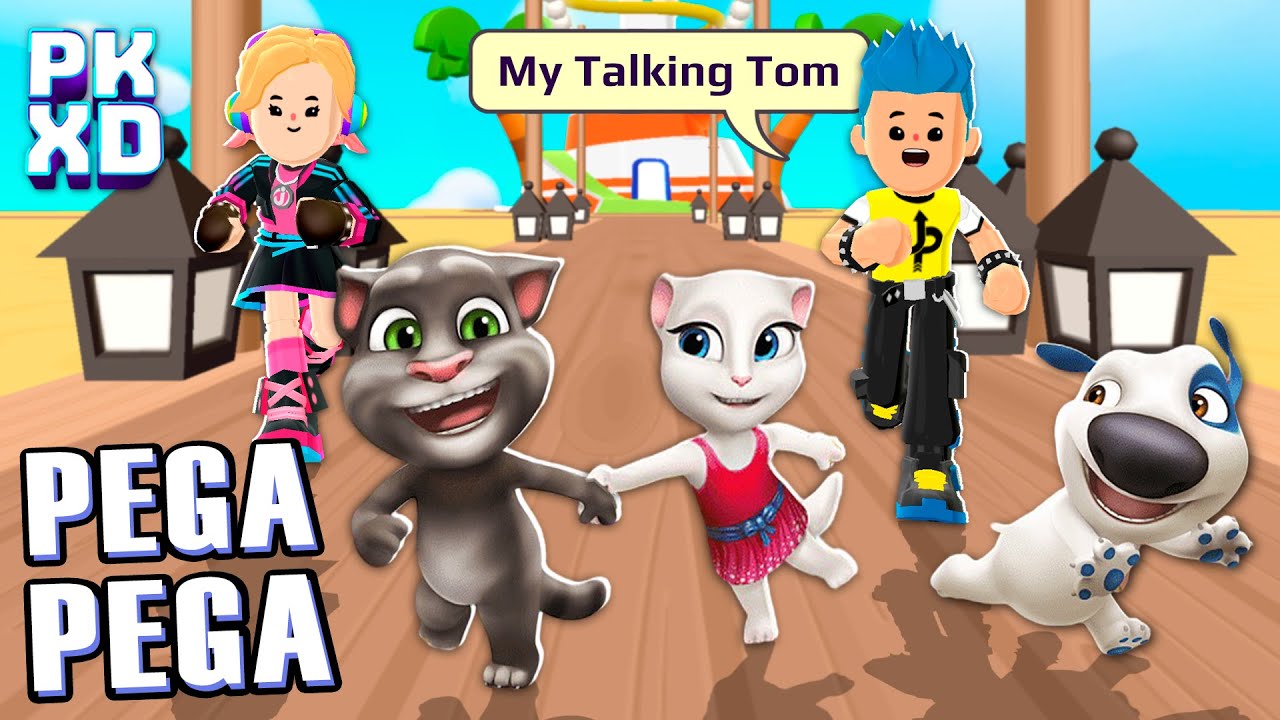 🙀 Pega Pega com TALKING TOM e Seus Amigos no PK XD
