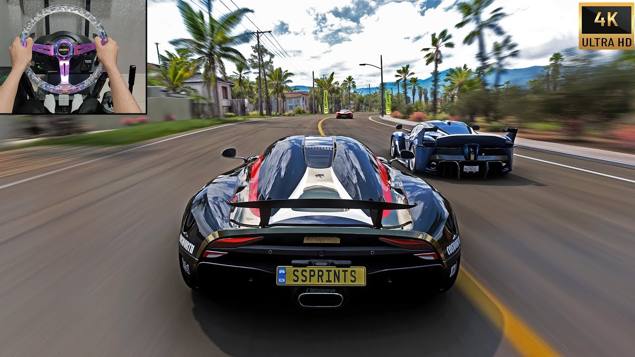 1500HP Koenigsegg Regera Goliath Race | Forza Horizon 5 Steering Wheel Gameplay