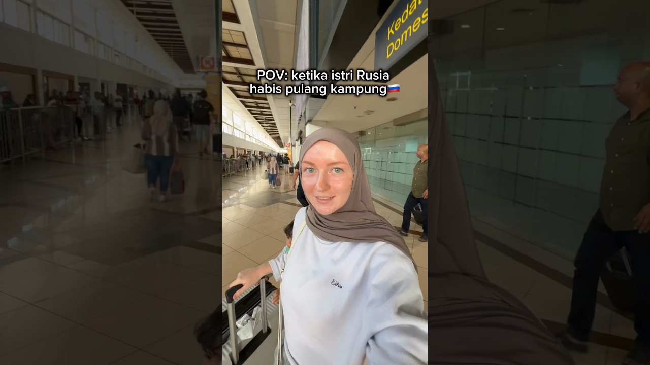 Ketika istri Rusia habis pulang kampung🥰🇮🇩❤️🇷🇺