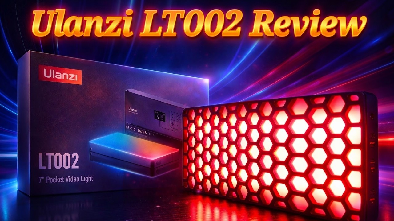Обзор карманного светодиодного видеосветильника RGB LT002 ​​7