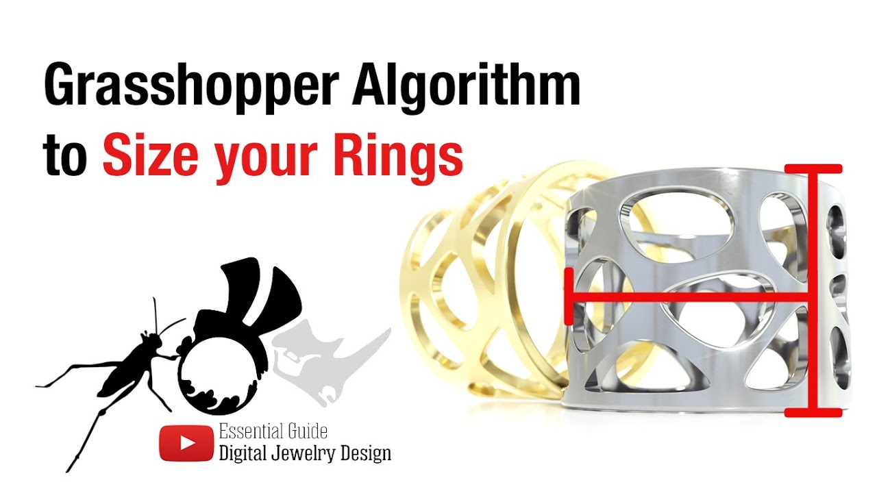 Ring Size and Width Changer in Grasshopper #grasshopper #rhinoceros3d #rhinotutorial #ringsizes