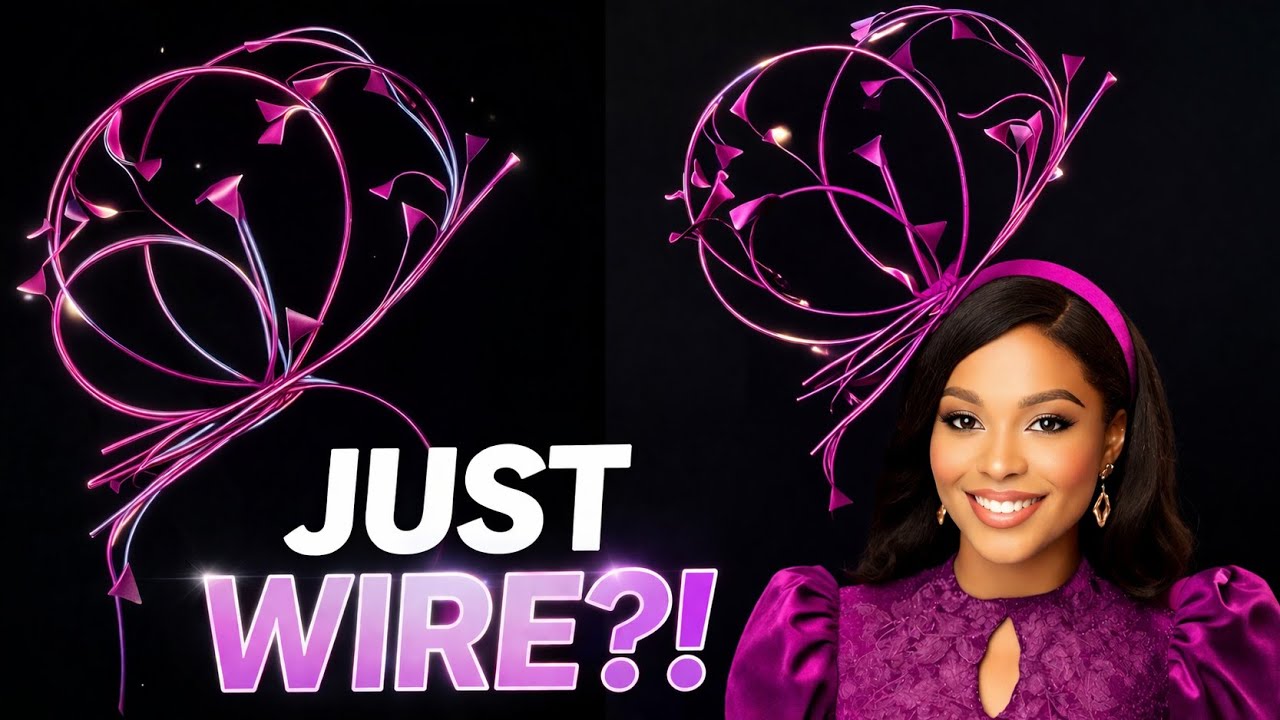 HOW TO MAKE THIS UNIQUE HATWIRE FASCINATOR HAT / DIY TUTORIAL/NIGERIAN WEDDING HEADWEARS #diy #viral