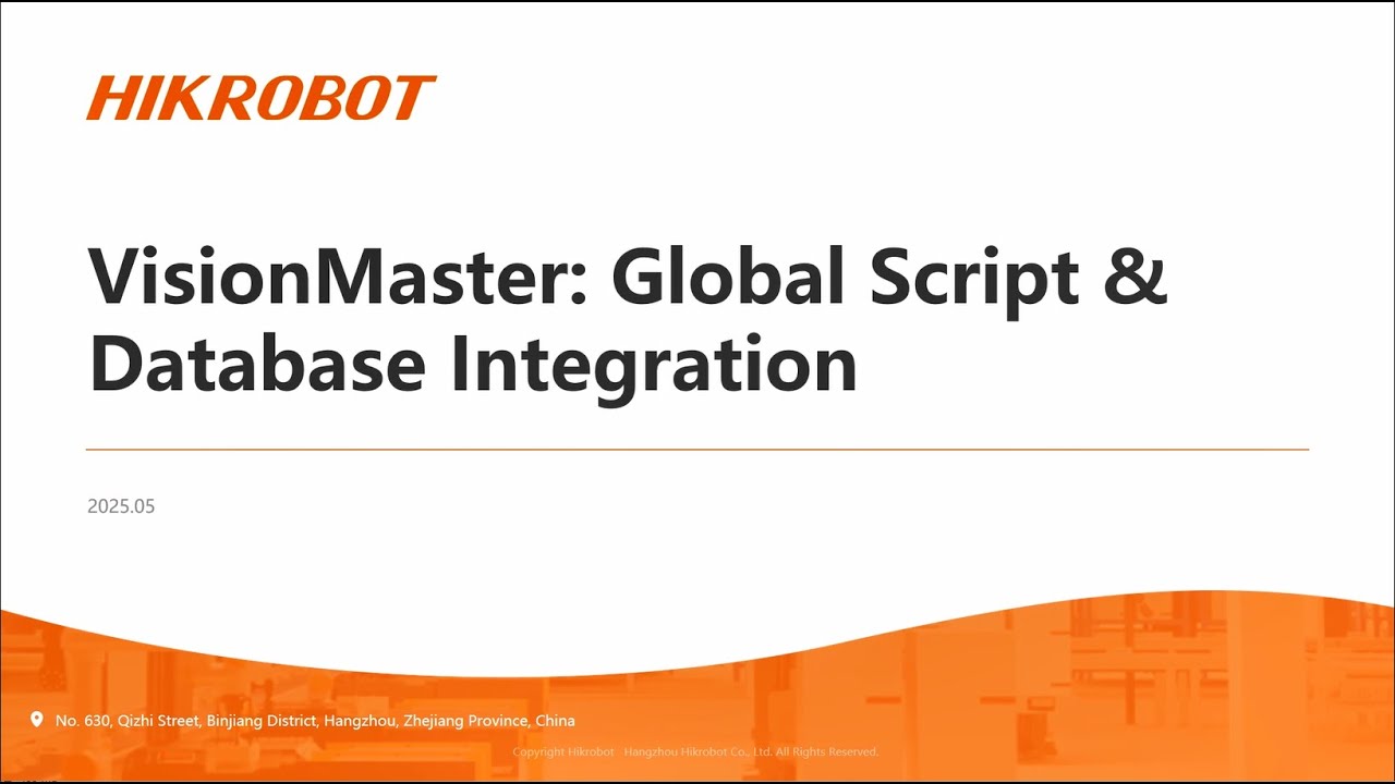 Vision Master/How to Build a Complete Machine Vision Workflow/MV Tech
