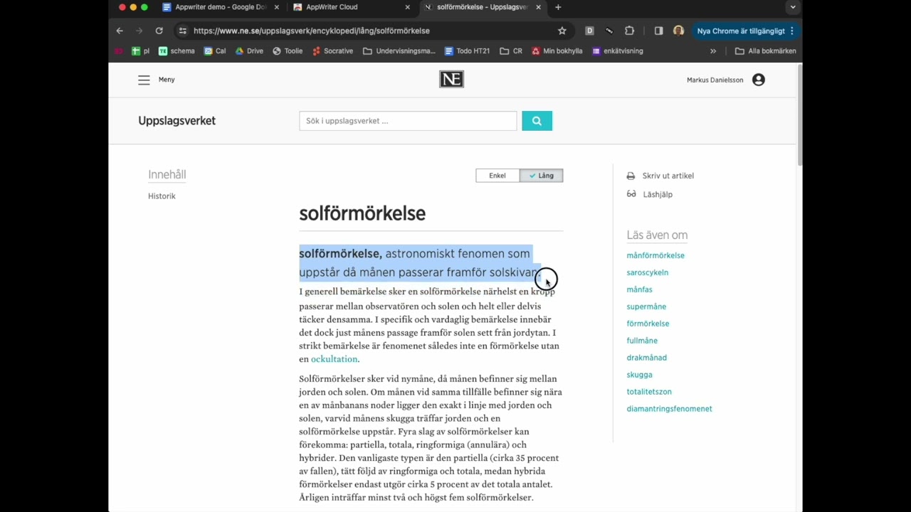 AppWriter Cloud - snabbgenomg&aring;ng