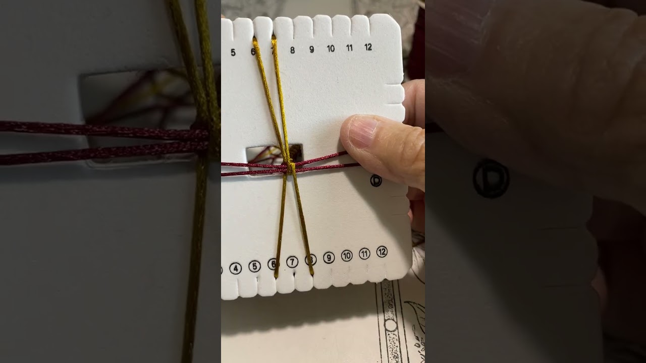 Kumihimo for a square cord