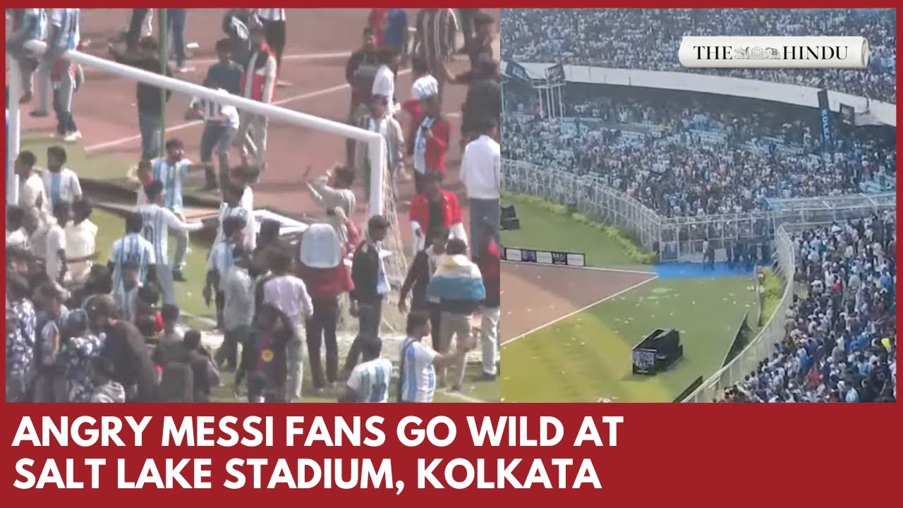 Angry Messi fans create chaos at Salt Lake Stadium in Kolkata after brief appearance